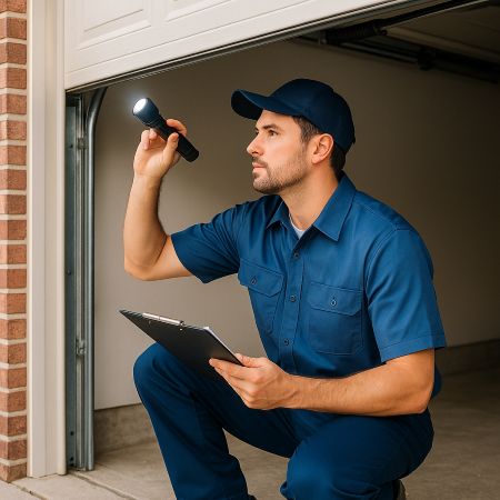 Professional garage door repair technician in Santa Ana, CA